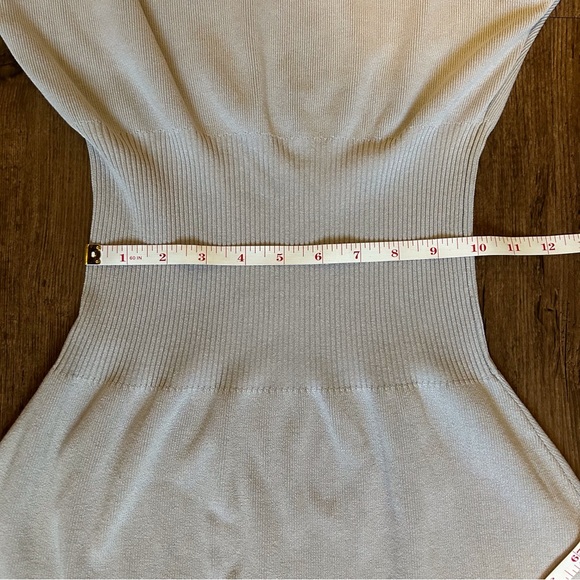 Zara Gray Defined waist Mini Dress - Picture 9 of 12